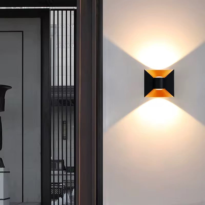 Geometric Black Wall Light