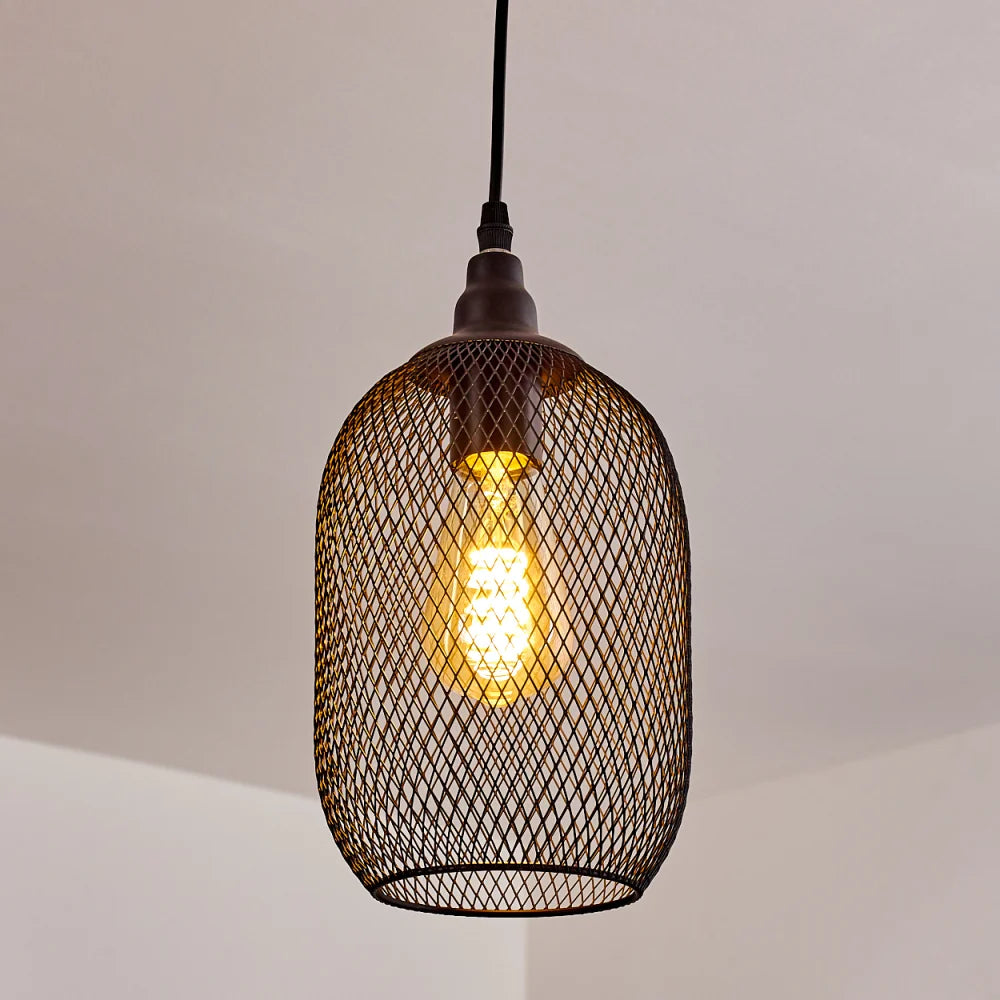 Industrial Cage Pendant Light