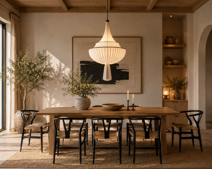 DUNE - Ivory Lotus Pendant Light
