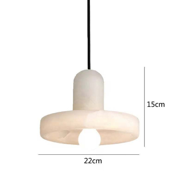 Soft Alabaster Glow Pendant Light
