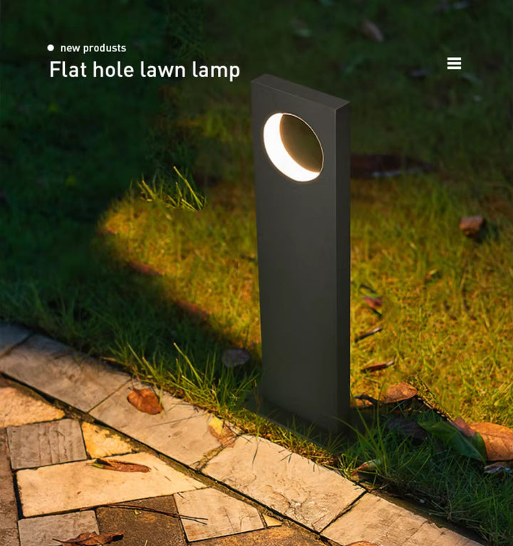 Modern LED Flat Hole Lawn Lamp