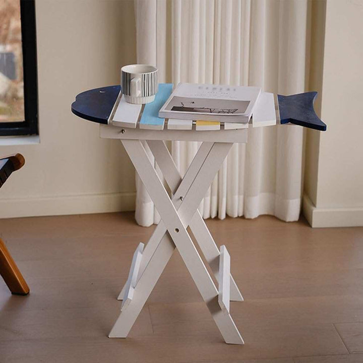 Folding Surfboard Style Wooden Table