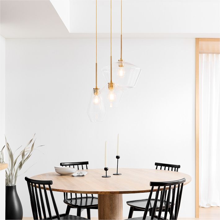 Modern Multi-Light Pendant with Opal Glass Shades