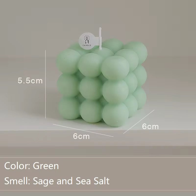 Handmade Bubble Cube Candle pack of 12