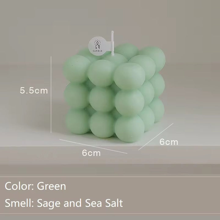 Handmade Bubble Cube Candle pack of 12