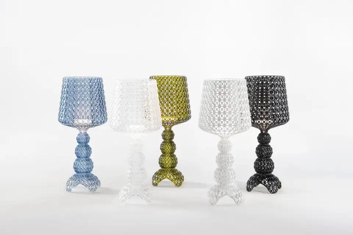 Decorative Table Lamp with Colorful Mesh Design