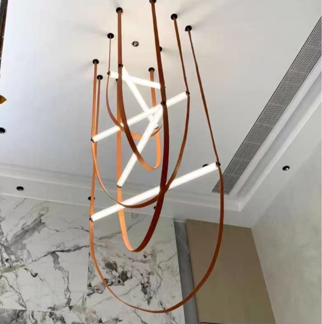 Belt LED Ceiling Chandelier - Set of 3