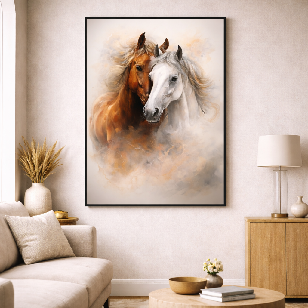 Dual Horses Canvas