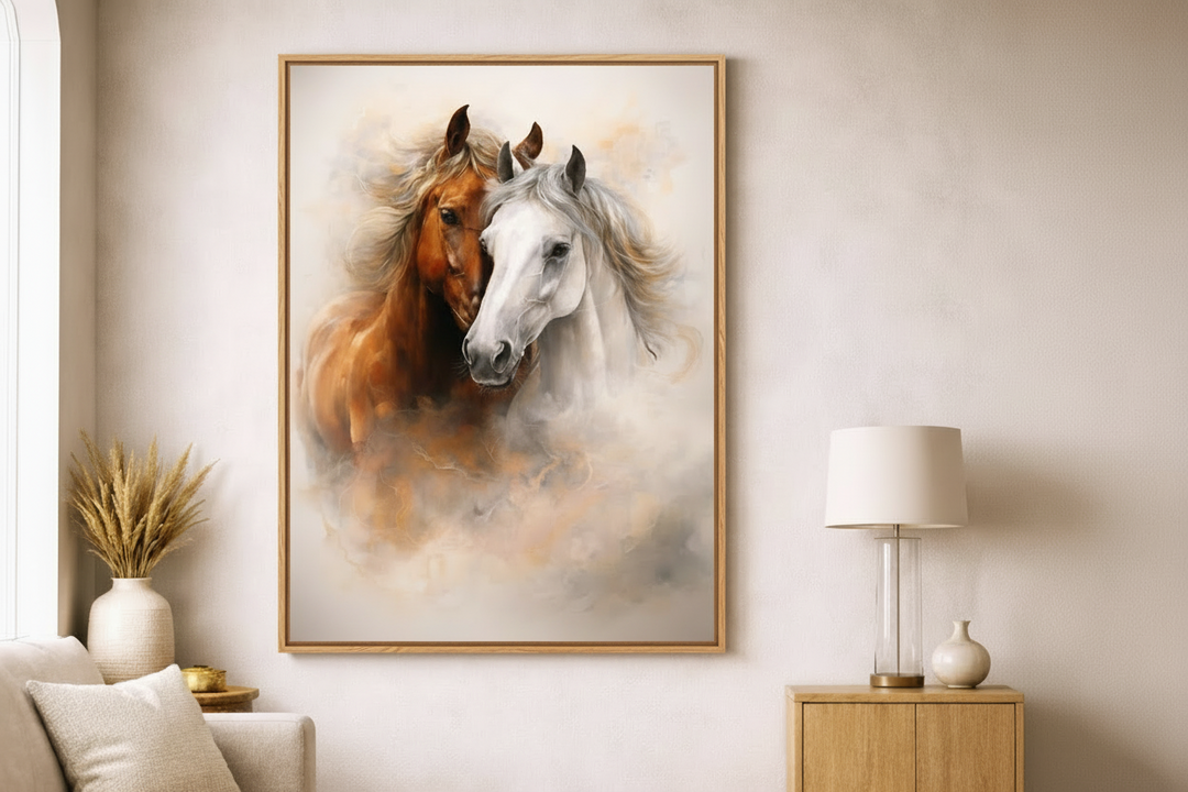 Dual Horses Canvas