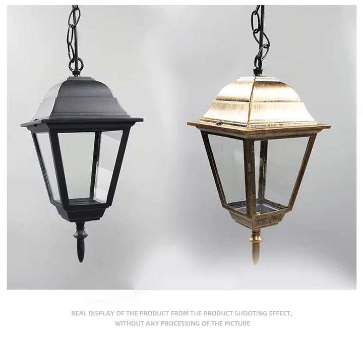 Black Outdoor Hanging Lantern
