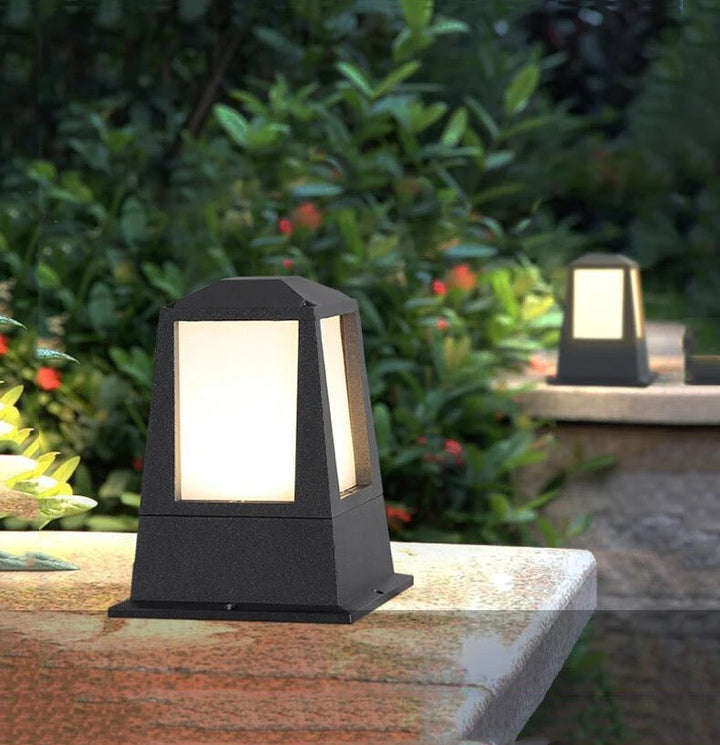 Modern Outdoor Lantern Bollard Light