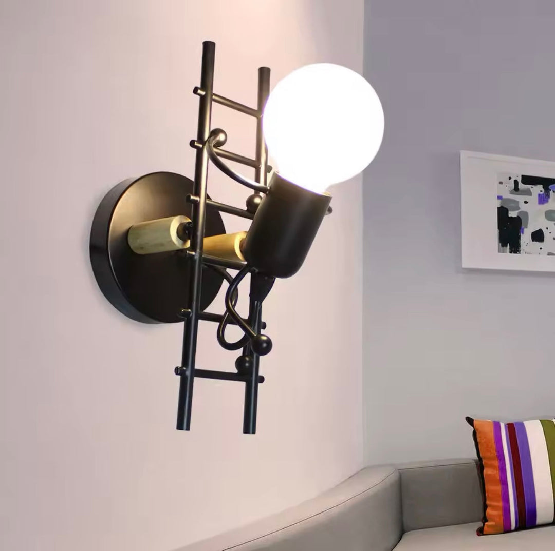 Creative Wall Light with Ladder Design