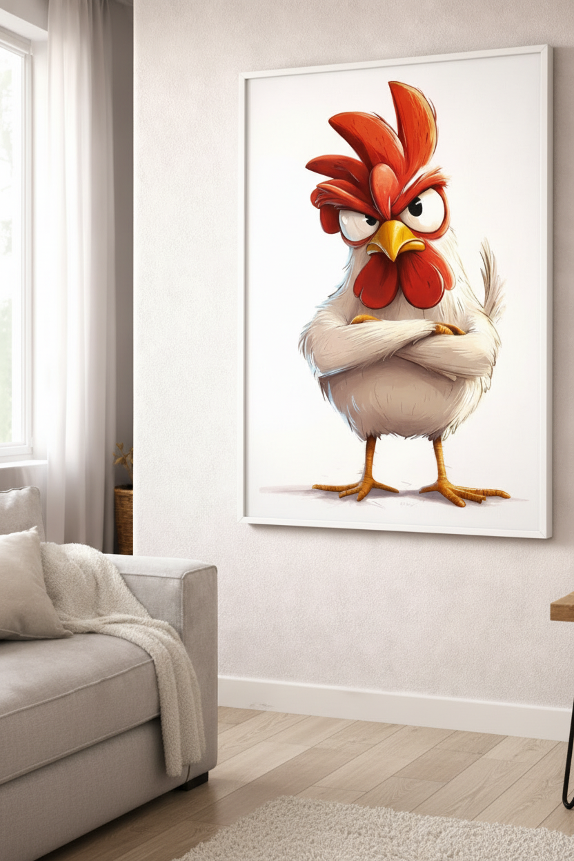 Bold Rooster Canvas