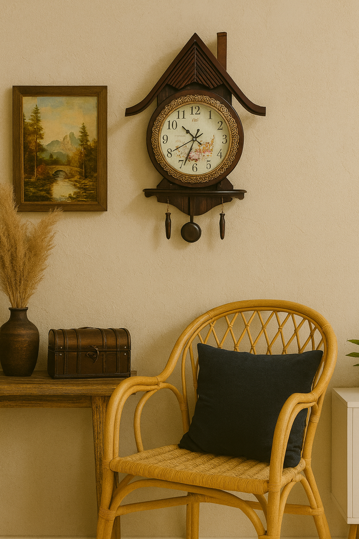 Wooden Pendulum Wall Clock