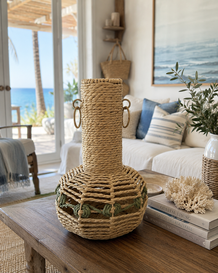 Handwoven Decorative Seagrass Vase