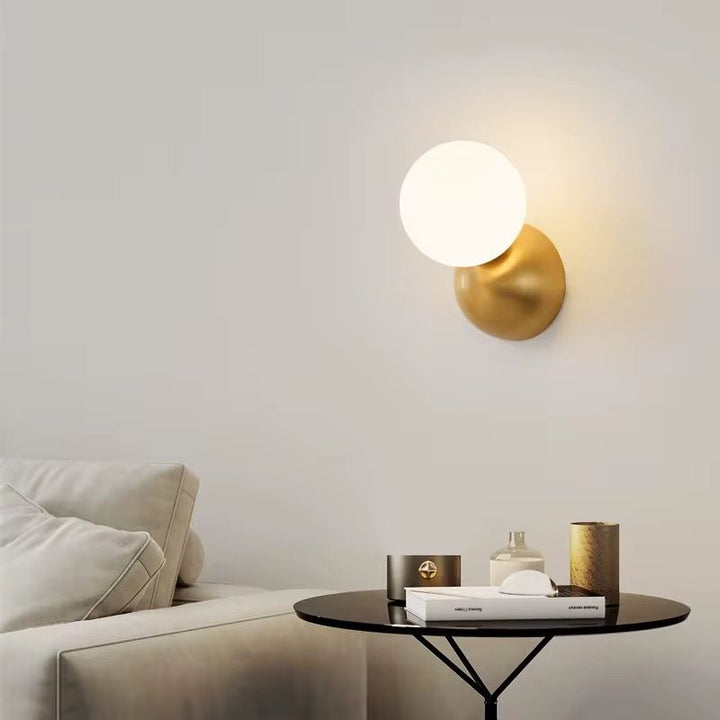 Gold Globe Wall Sconce
