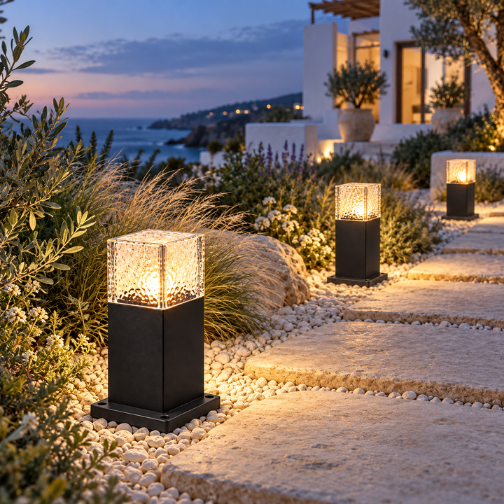 Path Square Outdoor Bollard