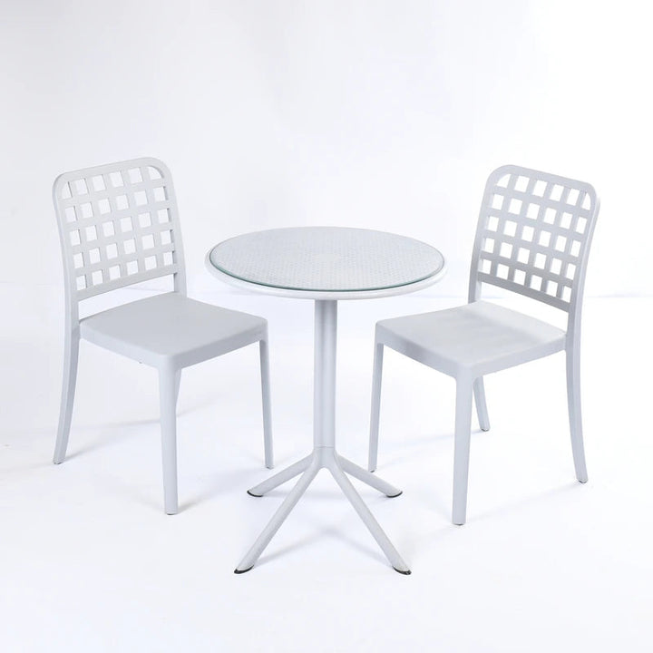 2 Flexi- Chairs + Dot Round Table 60