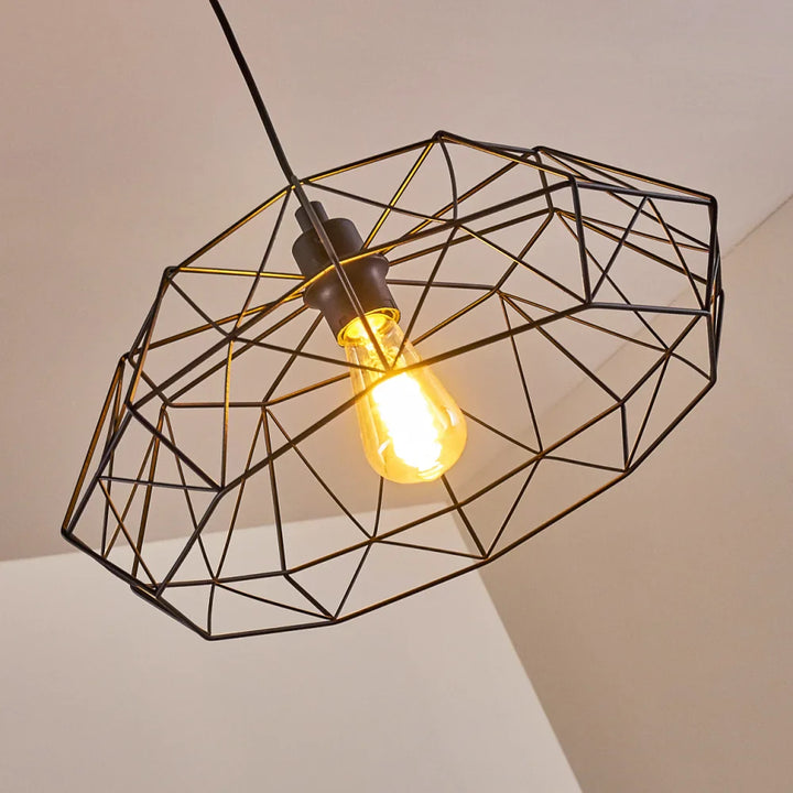 Industrial Geometric Pendant Light