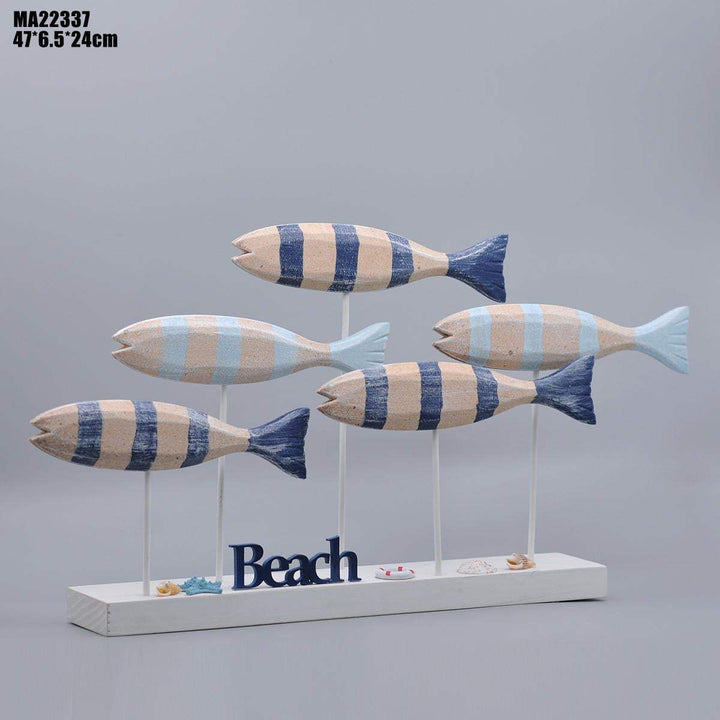 Wooden Fish Coastal Decor