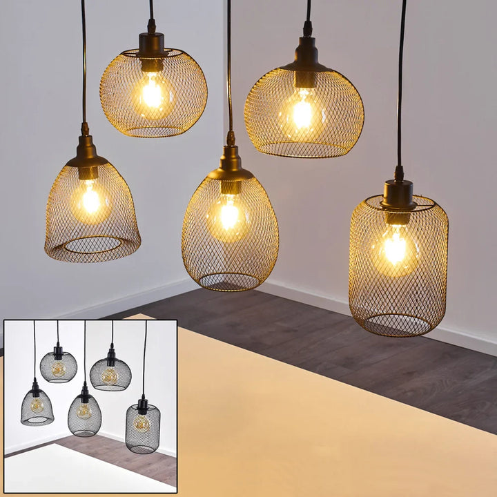 Industrial Multi-Mesh Pendant Light