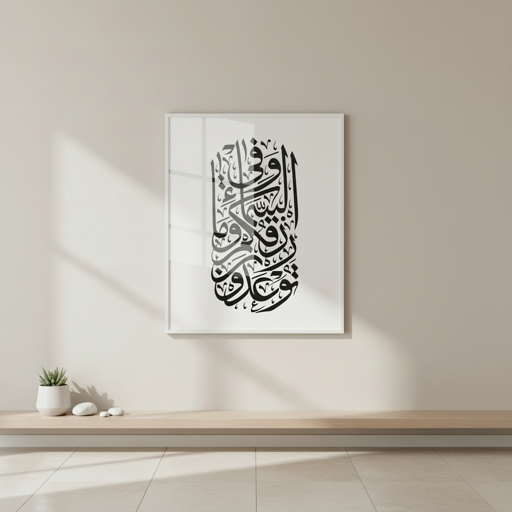 Modern Arabic Calligraphy Islamic Canvas Art