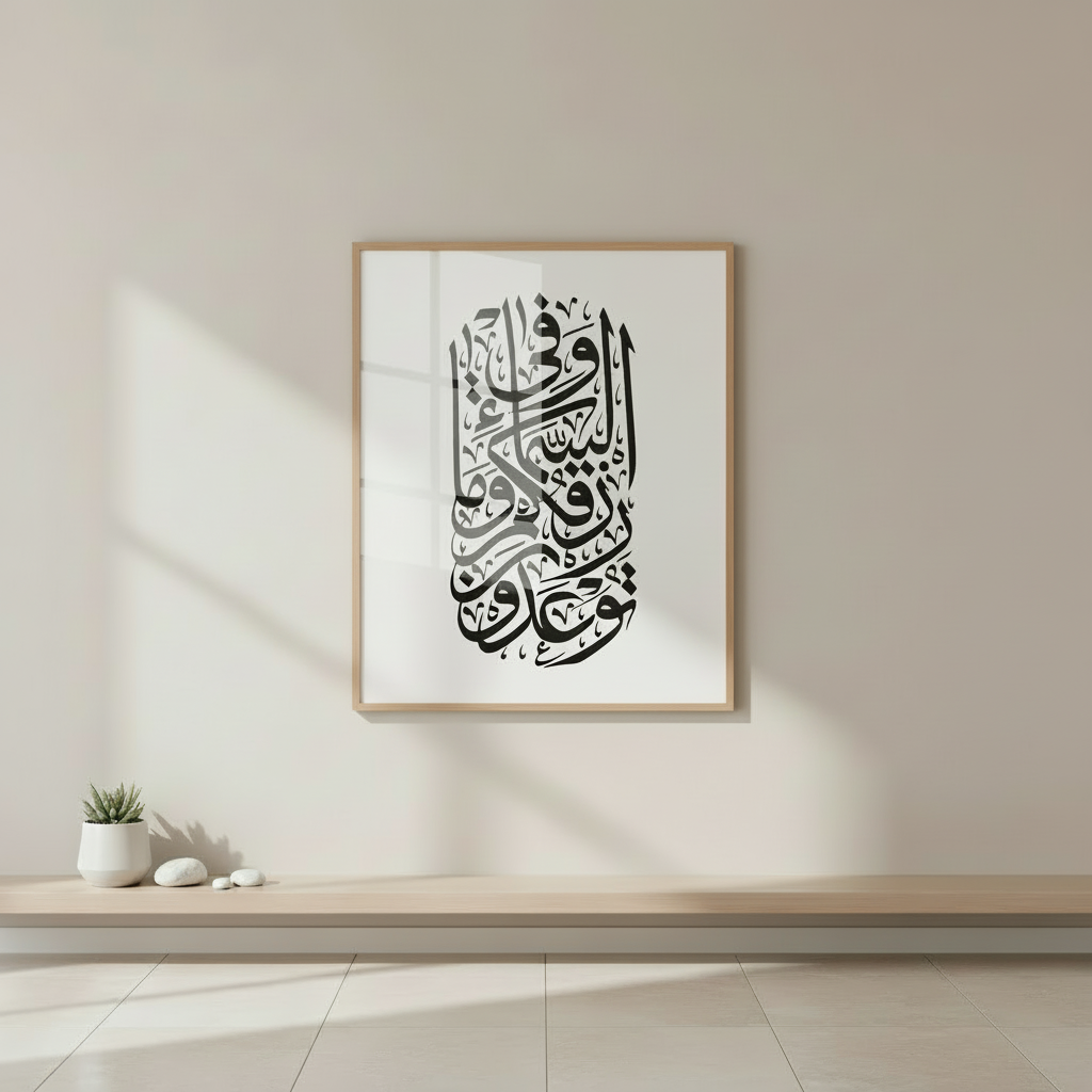 Modern Arabic Calligraphy Islamic Canvas Art