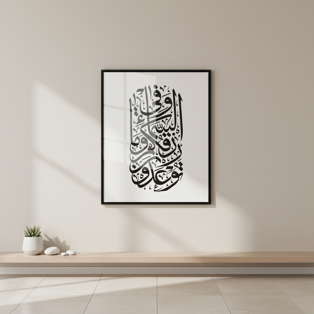 Modern Arabic Calligraphy Islamic Canvas Art