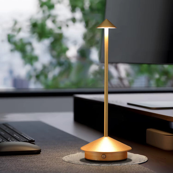Modern Metallic Rechargeable Table Lamp