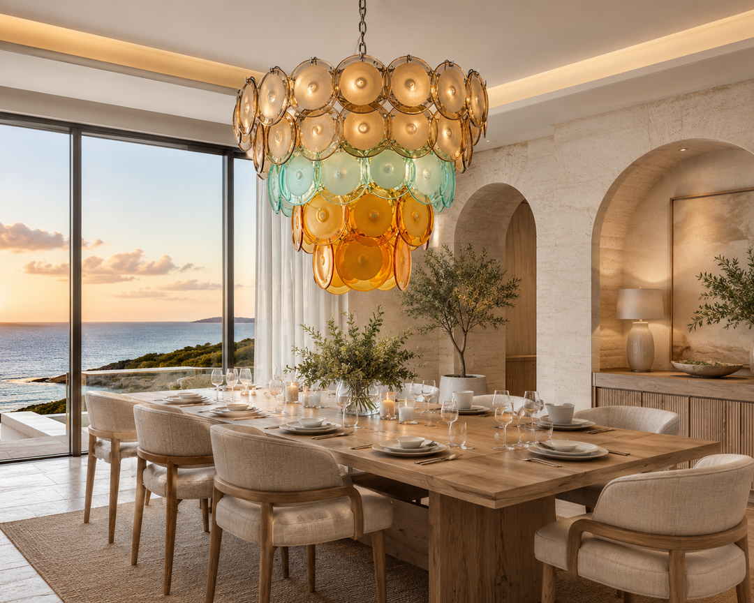 Aurora Art Glass Chandelier