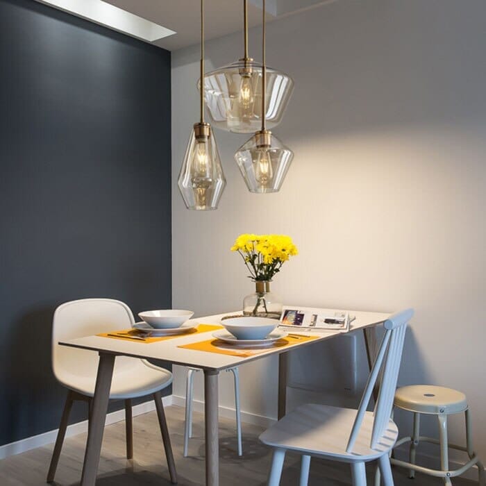 Modern Glass Pendant Light Cluster