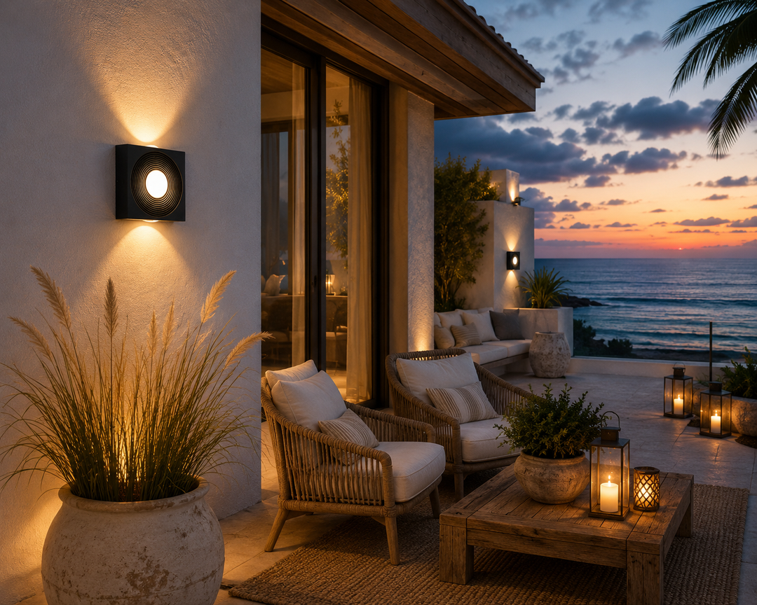Square Halo Wall Light