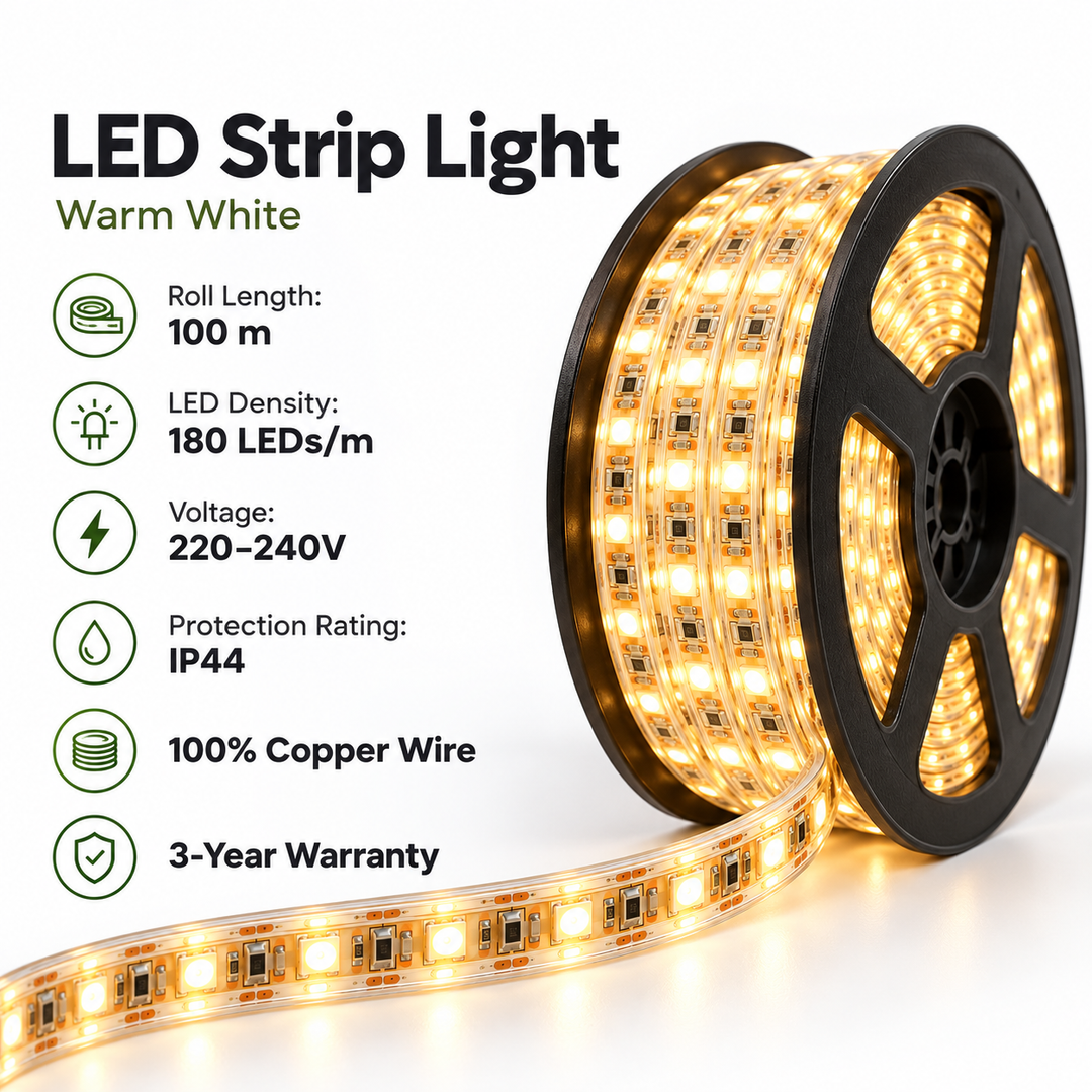 Flexible LED Strip Light Reel – Multiple Colors-single