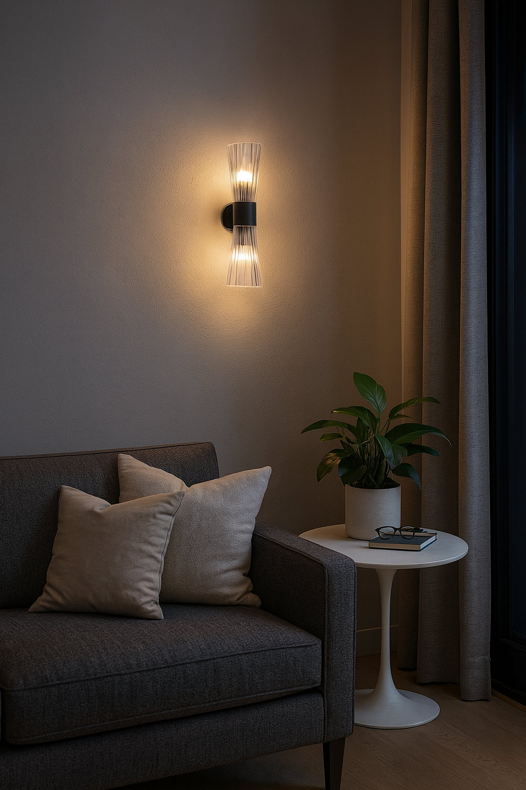 Modern Dual-Light Wall Sconce