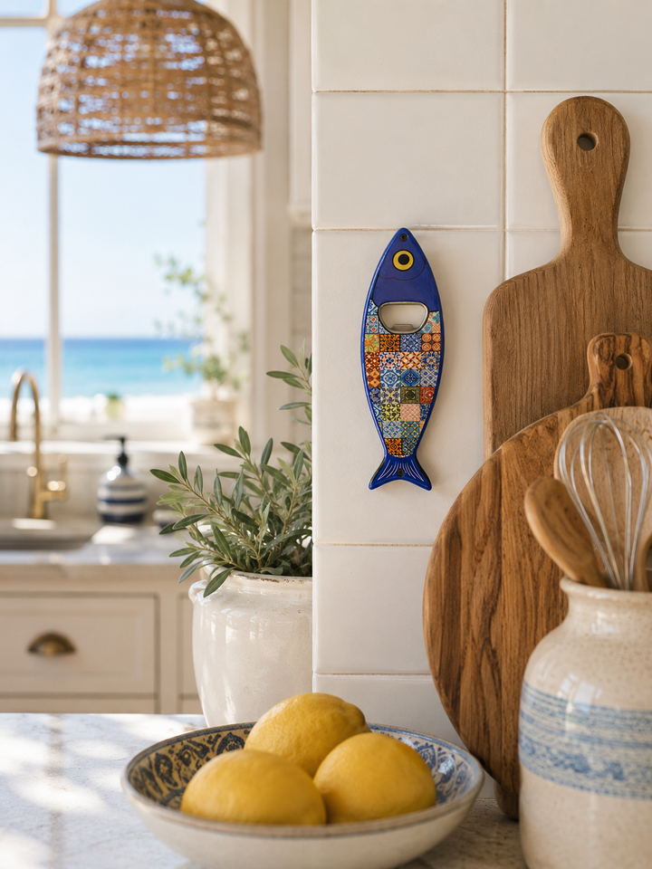 Coastal Fish Wall-Mounted Bottle Opener
