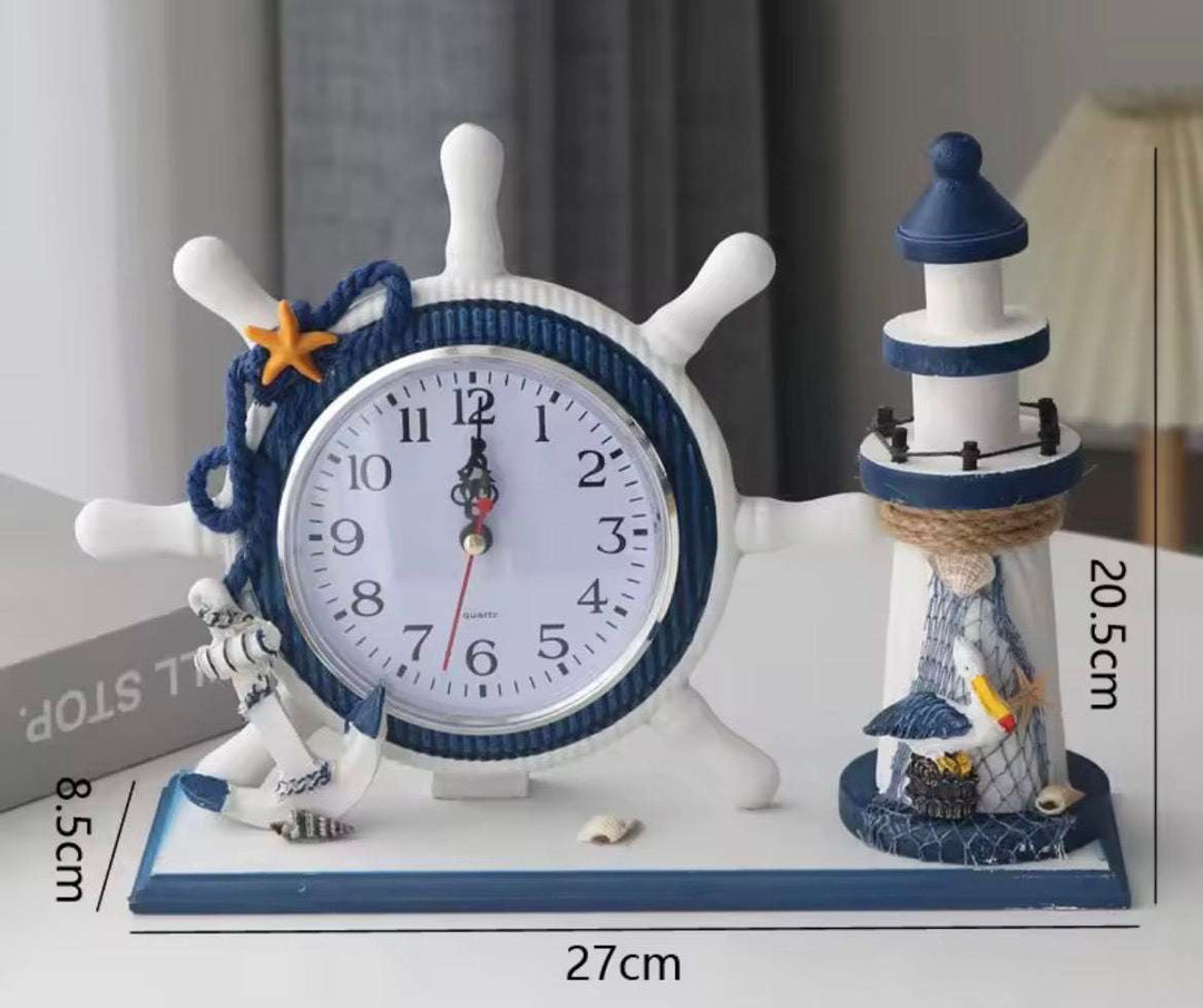 Nautical Table Clock Set