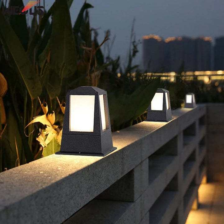 Modern Outdoor Lantern Bollard Light