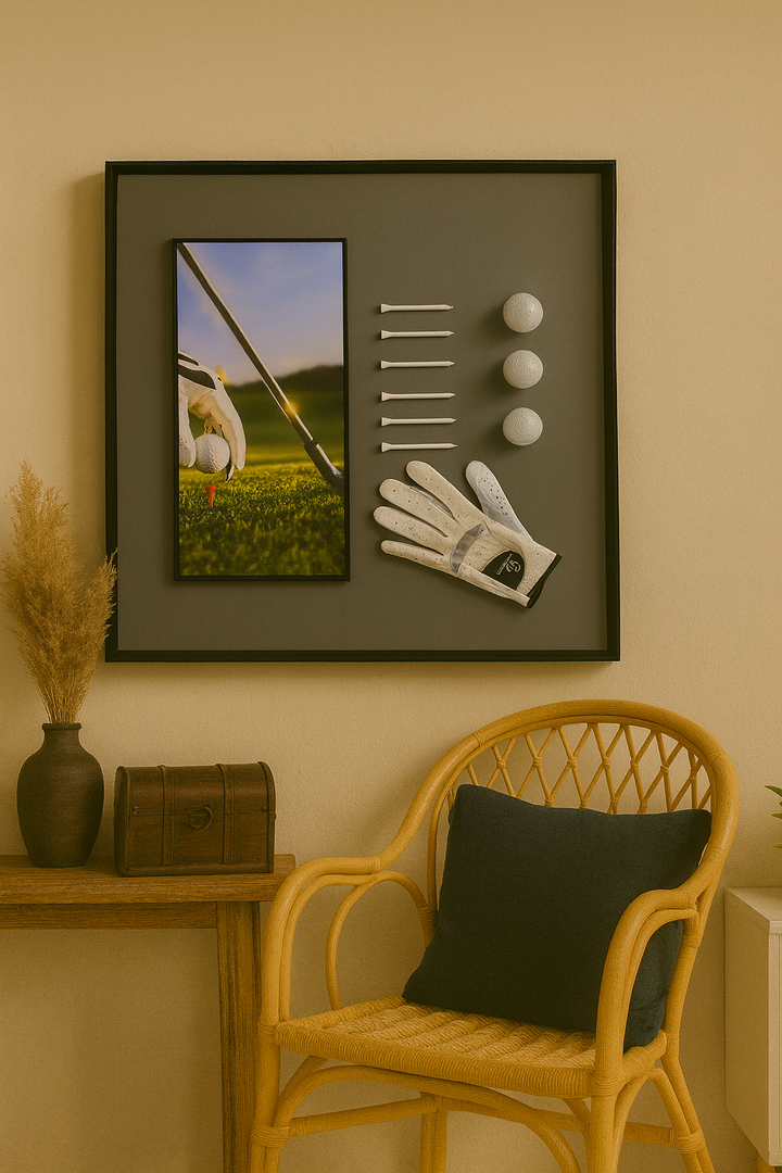 Golf Shadow Box Wall Art