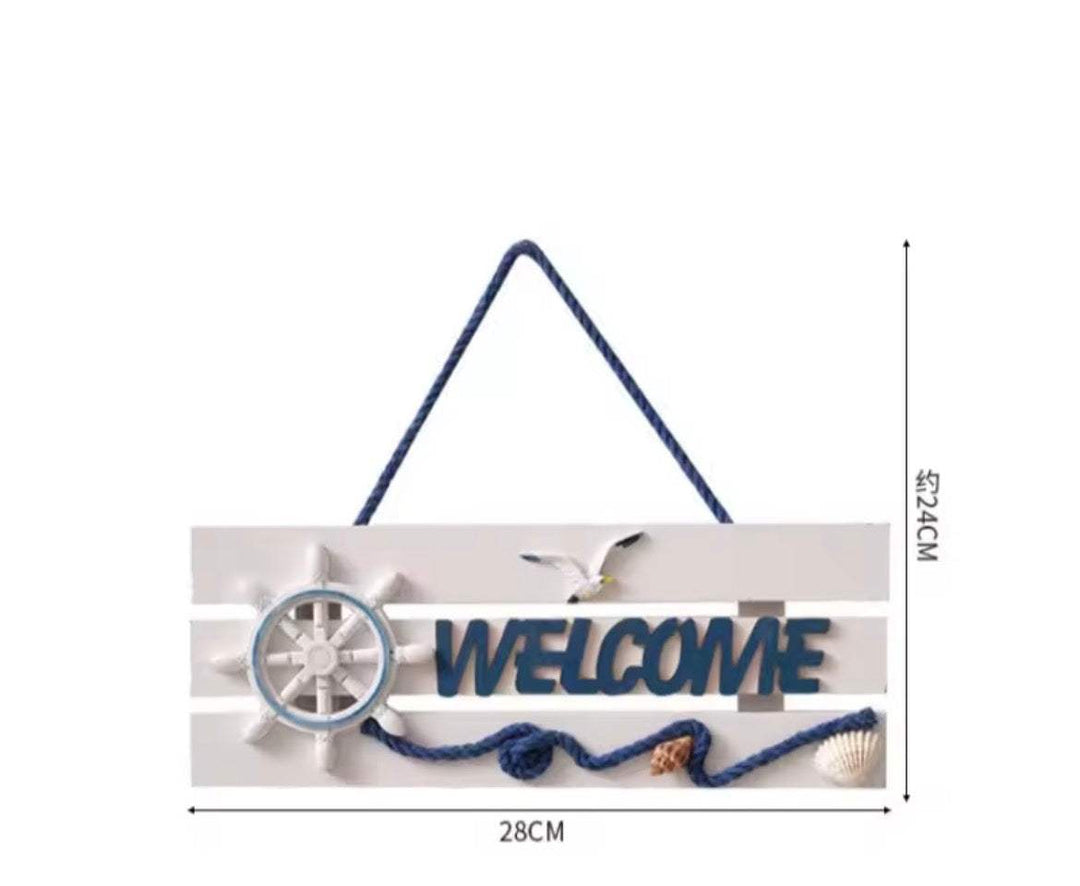 Coastal Welcome Hanging Sign
