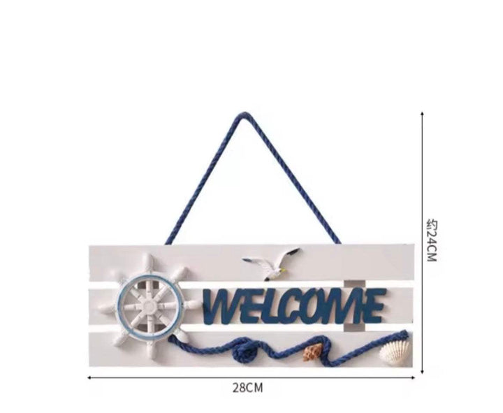 Coastal Welcome Hanging Sign