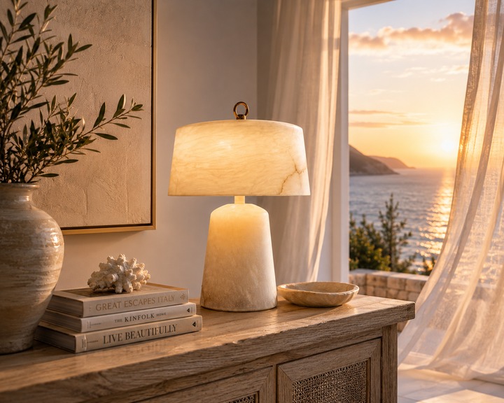Spanish Alabaster Table Lamp