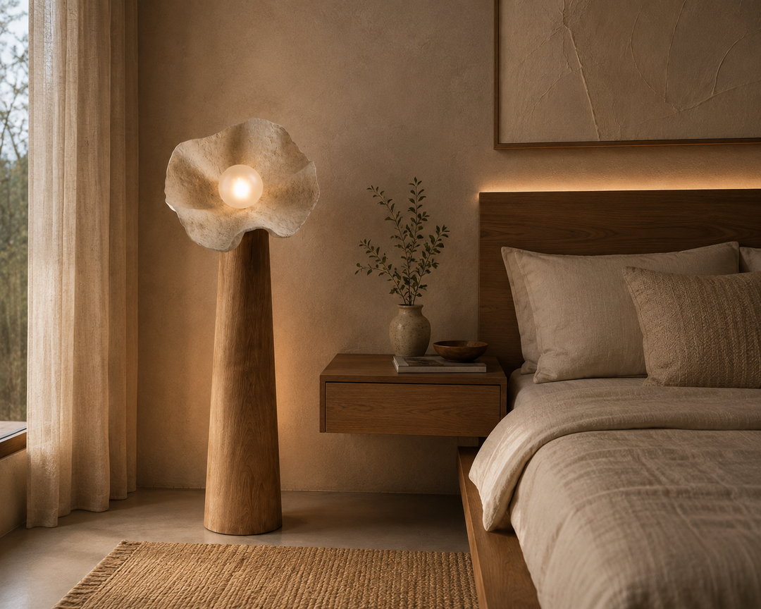 Organic Floral Sculptural Floor Lamp