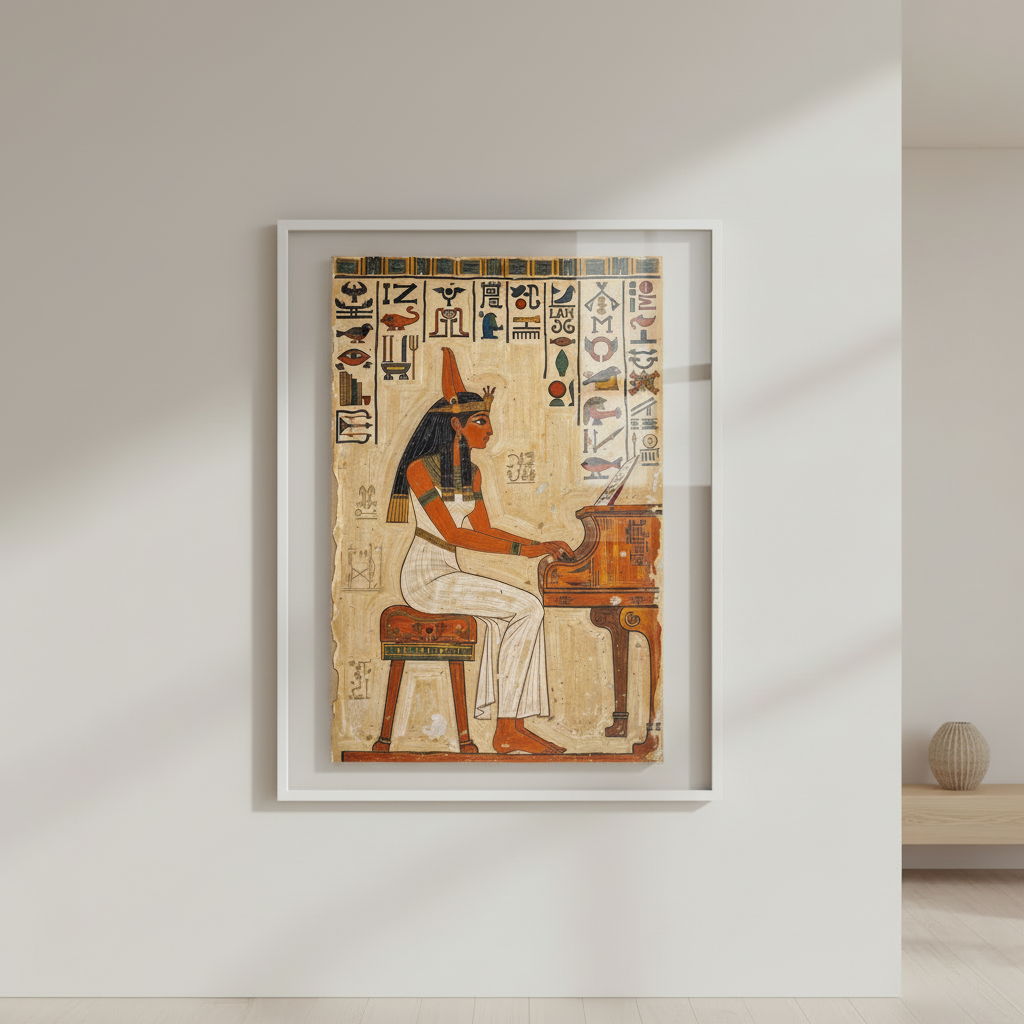 Ancient Egyptian Queen Papyrus Canvas Art