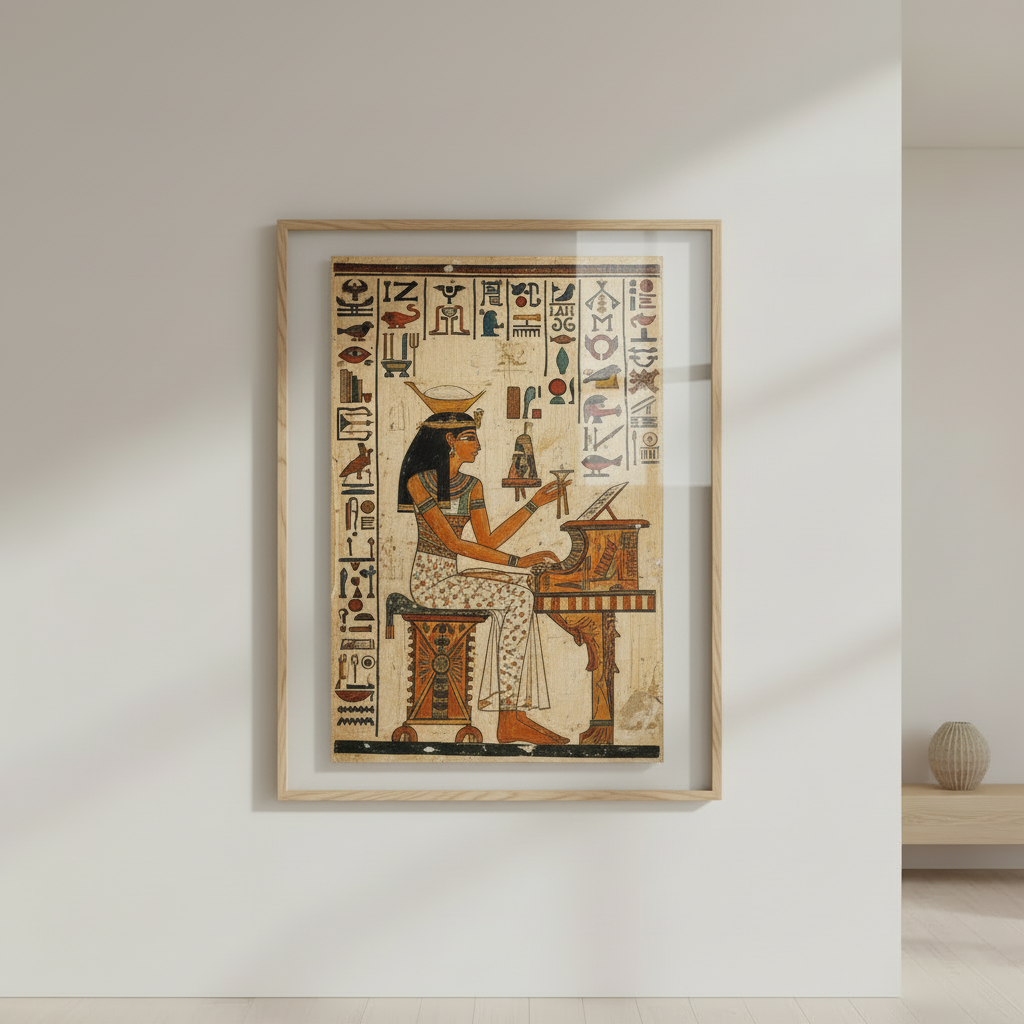 Ancient Egyptian Queen Papyrus Canvas Art