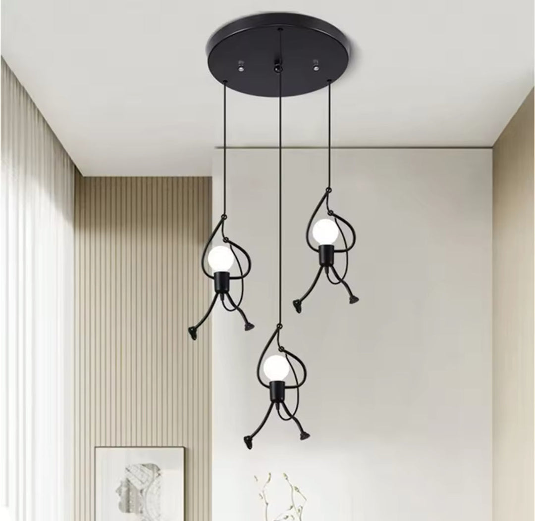 Playful Monkey Hanging Pendant Light