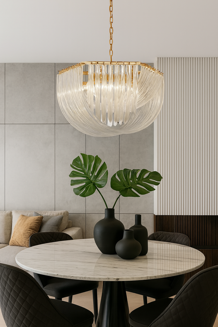 Crystal Curve Chandelier