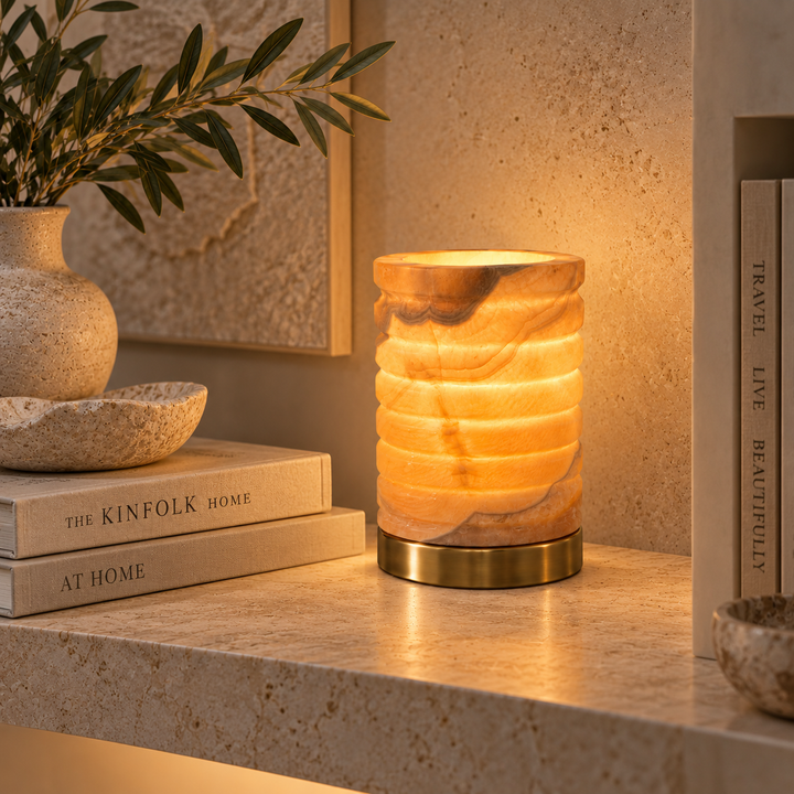 Alabaster Stone Table Lamp