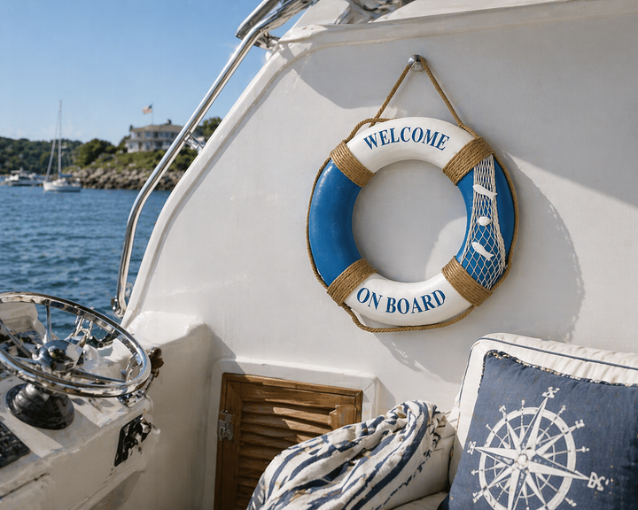 Life Ring Decor Sky Blue