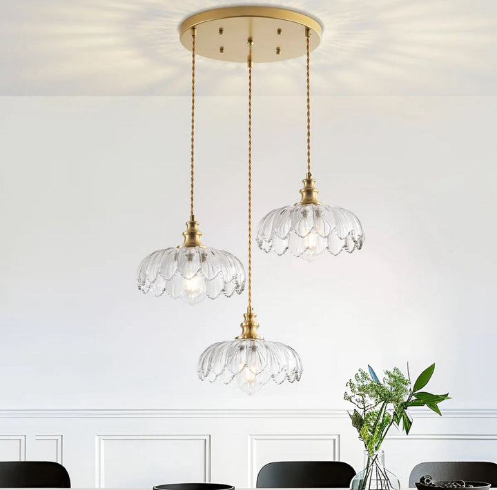 Vintage Glass Pendant Light