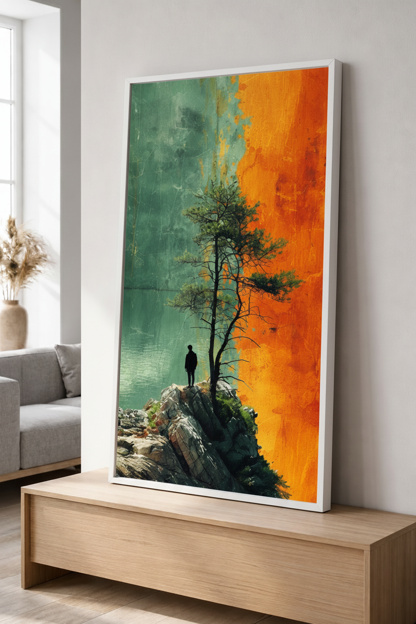Solitude Tree Landscape Canvas Art